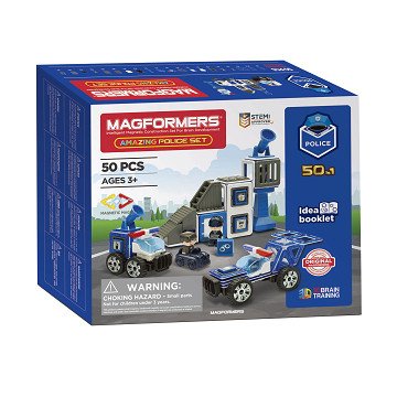 Magformers S.T.E.M. Amazing Police set, 50 pcs.