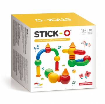Stick-O Basic set, 10 pieces.