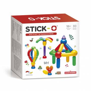 Stick-O Basic set, 30 pieces.