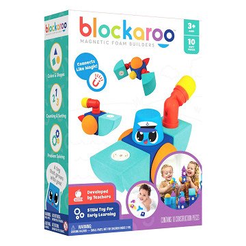 Blockaroo Magnetische Schaumstoffblöcke Bootsbox, 10 Stk.