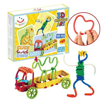 Spaghetteez 3D Art Flexible Building Rods, 100pcs.