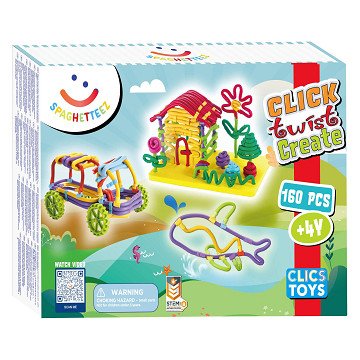 Spaghetteez 3D Art Flexible Building Sticks, 160dlg.