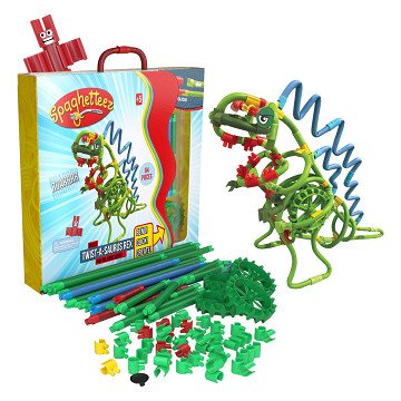 Spaghetteez Twist-A-Saurus Rex Flexible Building Rods, 64 pcs.