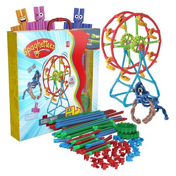 Spaghetteez Fusilli Ferris Wheel Flexible Building Rods, 46pcs.