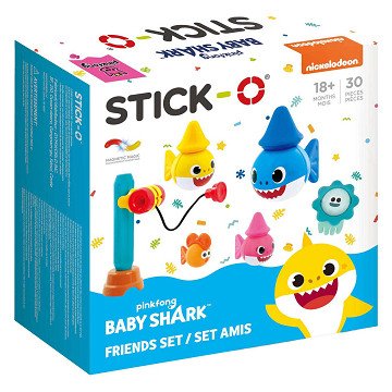 Stick-O – Baby Shark Friends Bausatz – 30-tlg.