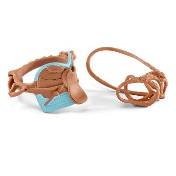 schleich Competition saddle + halter