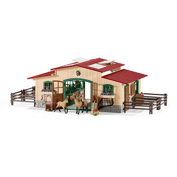 schleich Paardenstal met Accessoires