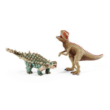 schleich Klein Saichania und Giganotosaure