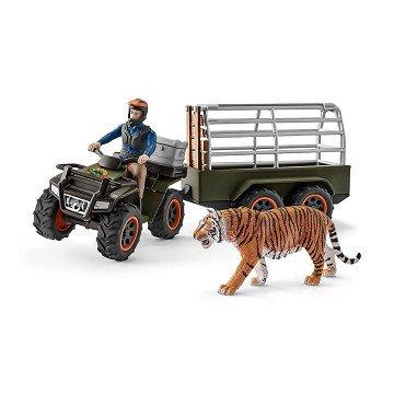 schleich WILD LIFE Quad with Trailer and Ranger 42351