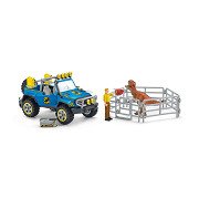 schleich DINOSAURS Off-road Vehicle with Dino Sentry Post 41464