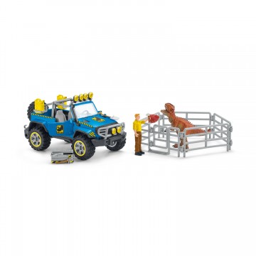 schleich DINOSAURS Off-road Vehicle with Dino Guard Post 41464