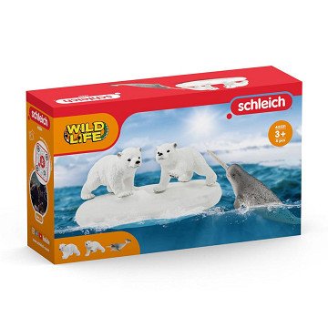 Schleich WILD LIFE Polar Bears Slide Party 42531
