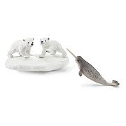 schleich WILD LIFE Polar Bears Slide Party 42531