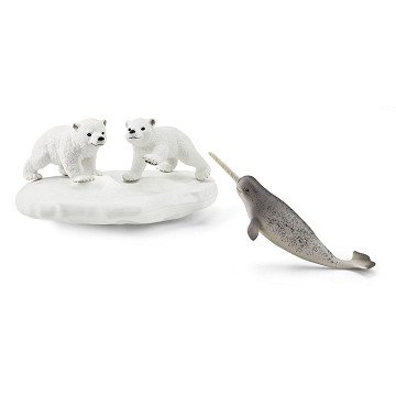 schleich WILD LIFE Polar Bears Sliding Party 42531