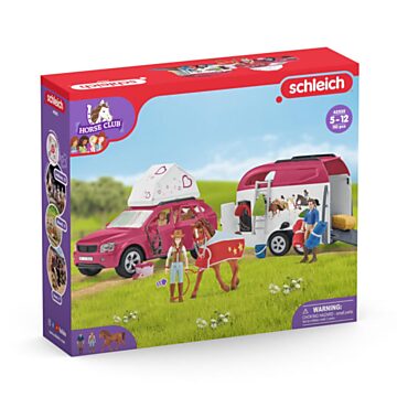 schleich HORSE CLUB Adventure with Car and Horse Trailer 42535