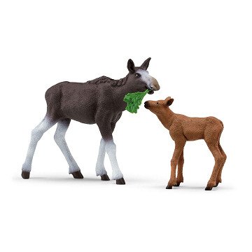 schleich WILDLIFE Moose with Calf 42603