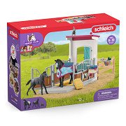 schleich HORSE CLUB Paardenbox met merrie en veulen - 42611
