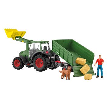 schleich FARM WORLD Tractor met Aanhanger 42608