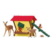Schleich FARM WORLD Fütterung der Waldtiere 42658