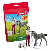 schleich HORSE CLUB Mrs Kramer with Foal 42752