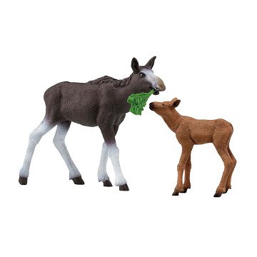 schleich WILD LIFE Moose with Calf 42629