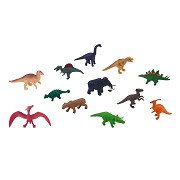 Mojo Prehistorie Mini Dinosaurussen Speelset, 12dlg.   - 380055