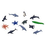 Mojo Sealife Mini Sea Creatures Playset, 12pcs - 380056