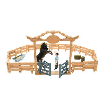 Mojo Farmland Western Ranch with Horse and Cowboy Playset - 380064