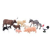 Mojo Farmland Farm Animals Starter Playset, 10pcs - 380030