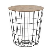 Side table Metal wire Black