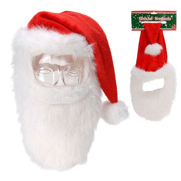 Santa Hat Plush with Beard