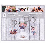 Keychain Photo Frame, 3 pcs.