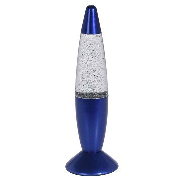 Lavalamp Glitter - Blauw