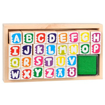 Wooden Alphabet Stamps