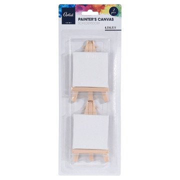 Easel with Canvas, 2 pcs.