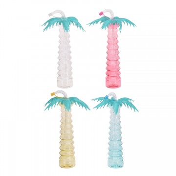 Children's Cup Palm Tree with Straw