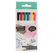 Porcelain markers, 6 pcs.
