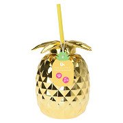 Golden Pineapple Drinking Cup