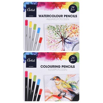Colored pencils HQ, 24 pcs.