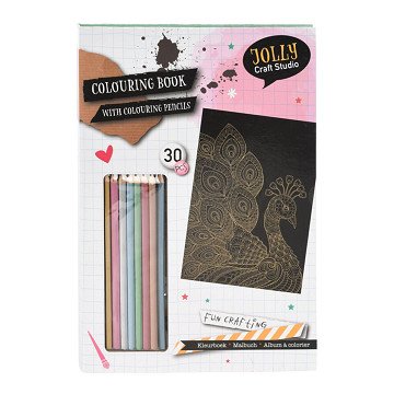 Coloring book with 8 pencils