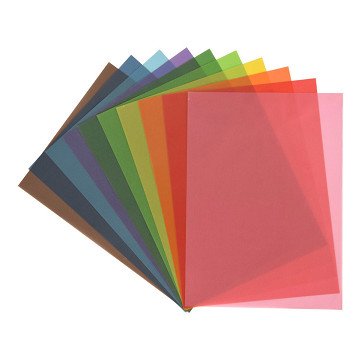 Farbiges Papier Transparent A4, 110gr