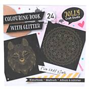 Coloring Book with Glitter