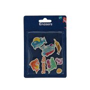 Eraser Set Sharks, 8pcs.