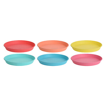 Plates Colored, 6 pcs.