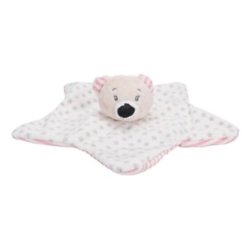 Baby Eco Plush Cuddle Cloth Bear Star - Pink