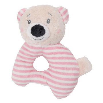 Baby Eco Pluche Rammelaar Beer - Roze