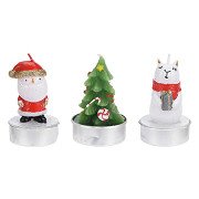 Tealight Christmas with Figure, 24 pcs.