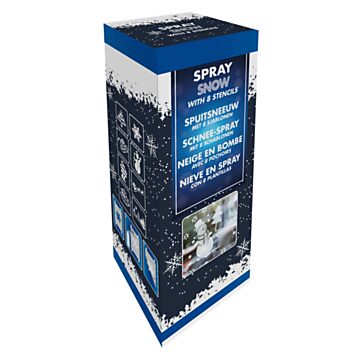 Artificial snow with 8 stencils, 150ml