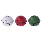 Set of 6 colored Christmas bells.