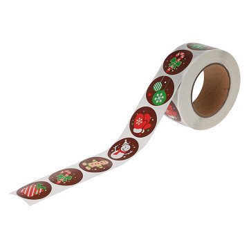 Stickers on a Roll Christmas, 120 pcs.